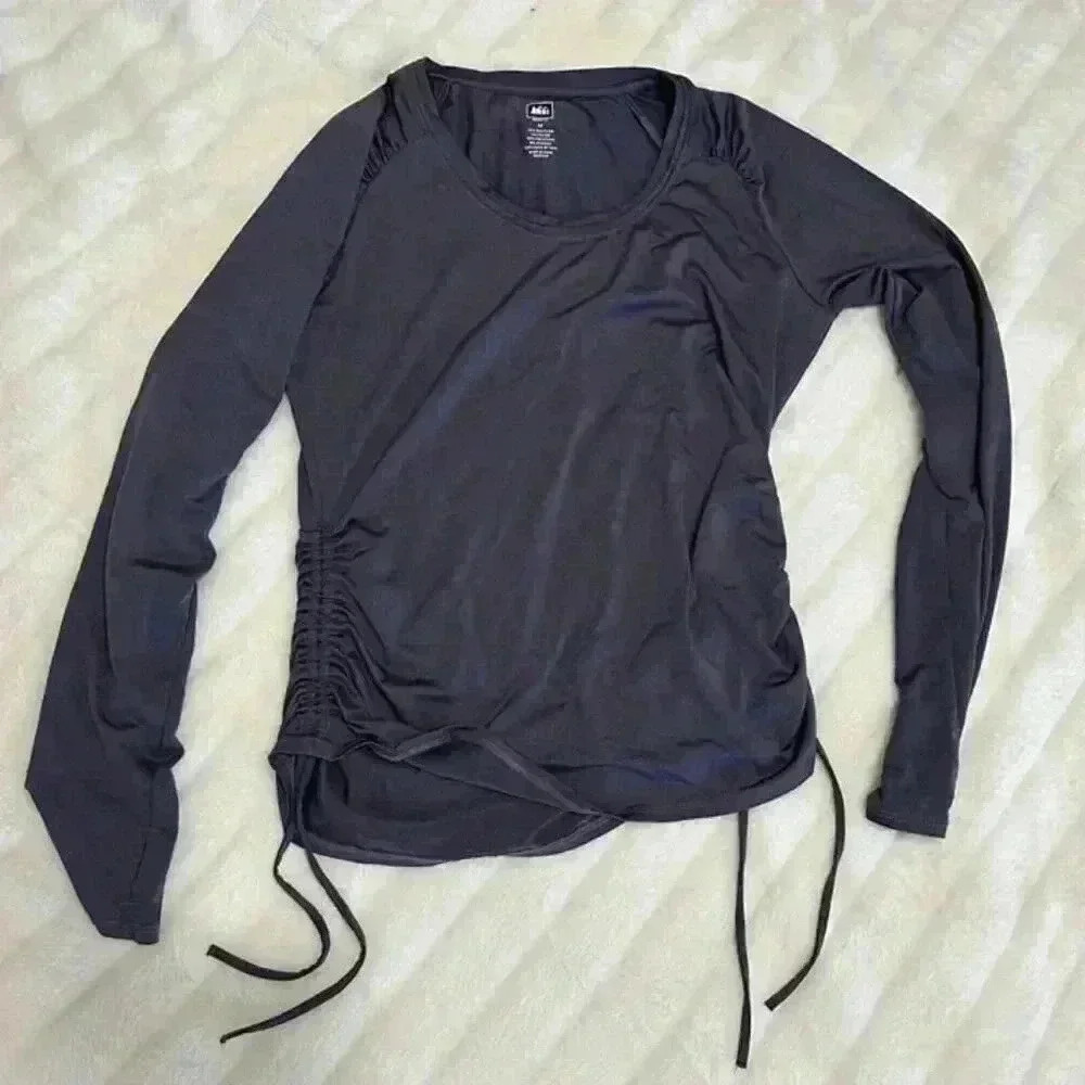 REI Gray Long Sleeve Swim Coverup